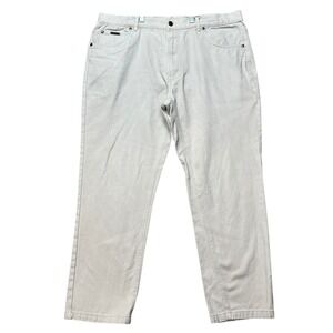Peter Christian Pants Mens 40x30 Stone Beige Straight Leg 5-Pocket Trousers EUC